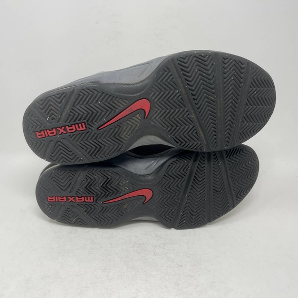 Nike Air Max Stutter Step 2 Mid Top Sneaker Mens 10 Gray Red 1374:S1368 - Picture 8 of 9